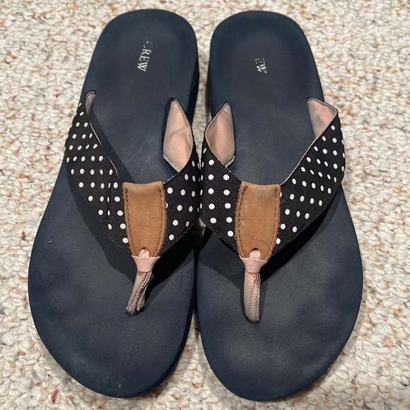 J. Crew Shoes J Crew 86 Best Flip Flops Ever Black And White Polka